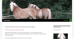 Desktop Screenshot of glueckshufeisen.alirpons.de